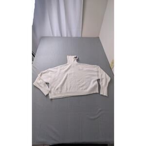 Forever 21 Unreal Deal White Knit Turtleneck Sweater Size L